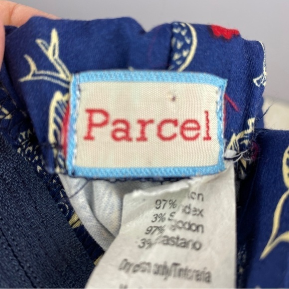 Parcel Navy Blue Owls Red Heart Print Sleeveless Dress Small - Picture 5 of 9